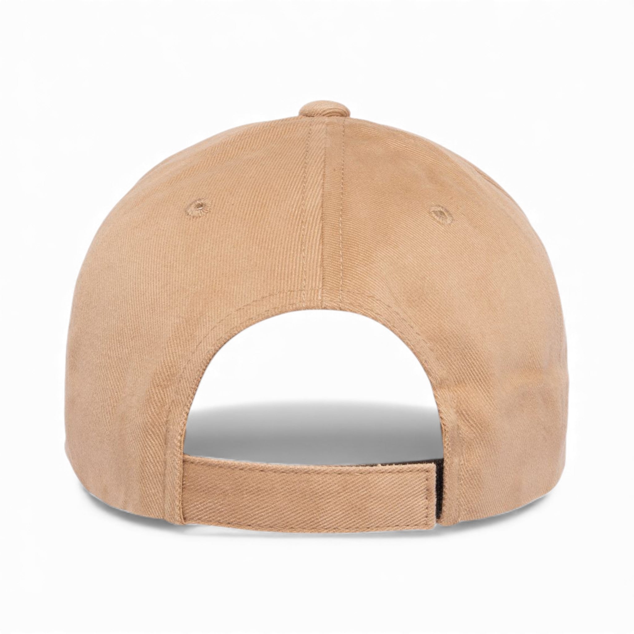 Back view of YP Classics 6363V custom hat in khaki