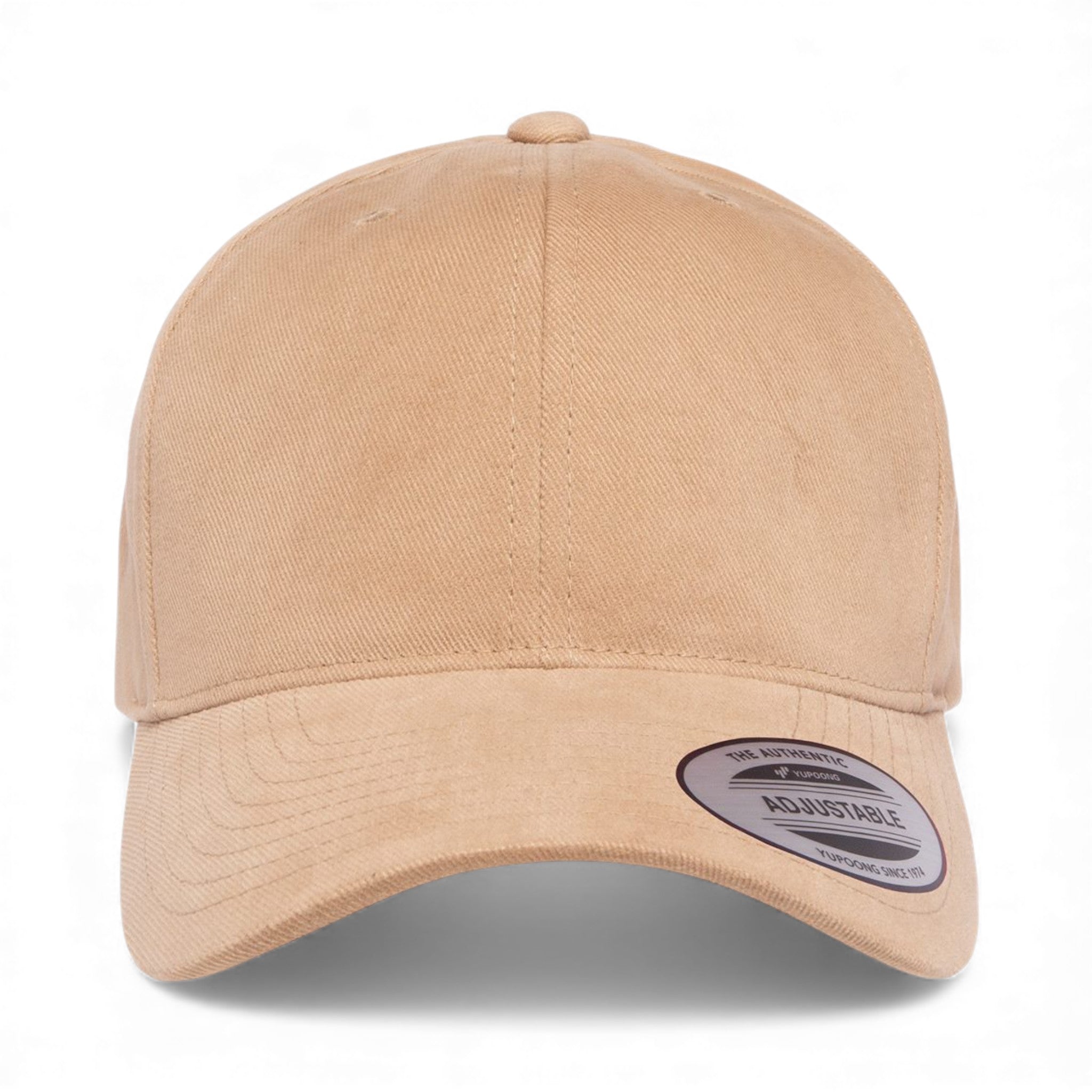 Front view of YP Classics 6363V custom hat in khaki