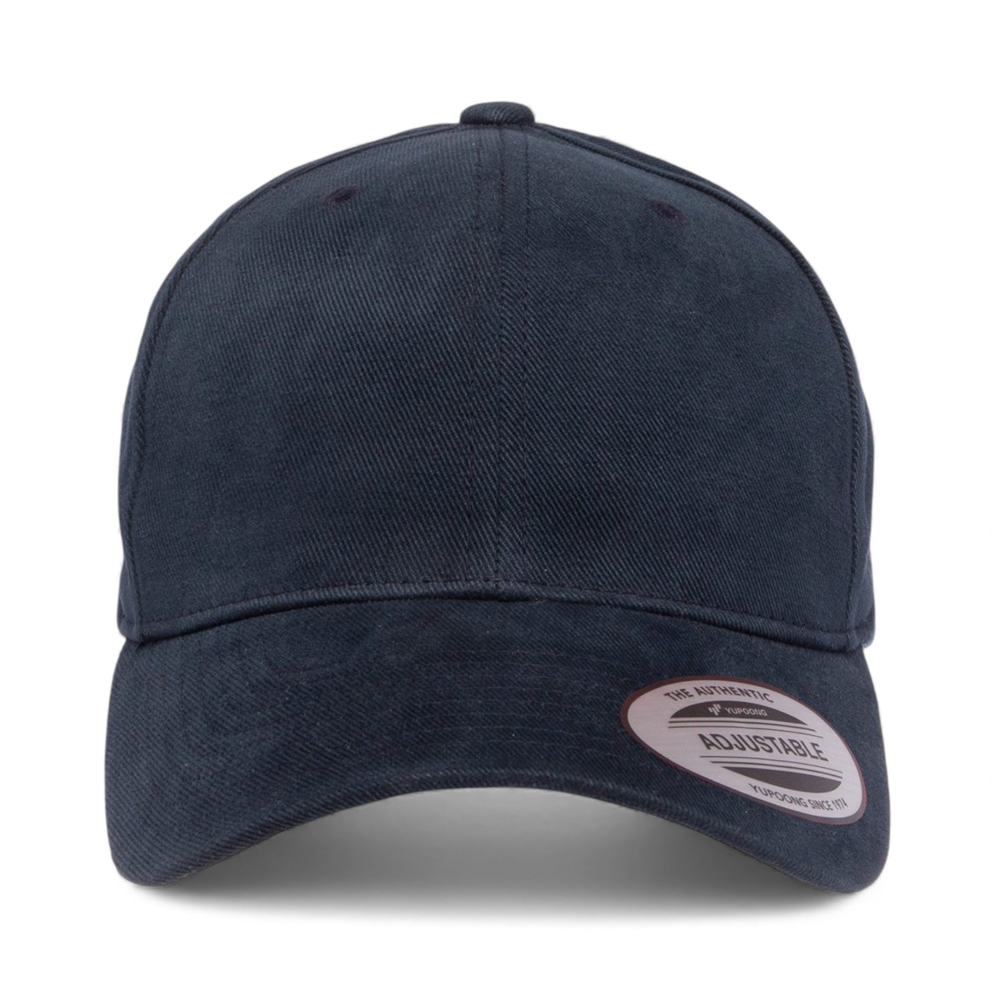Front view of YP Classics 6363V custom hat in navy