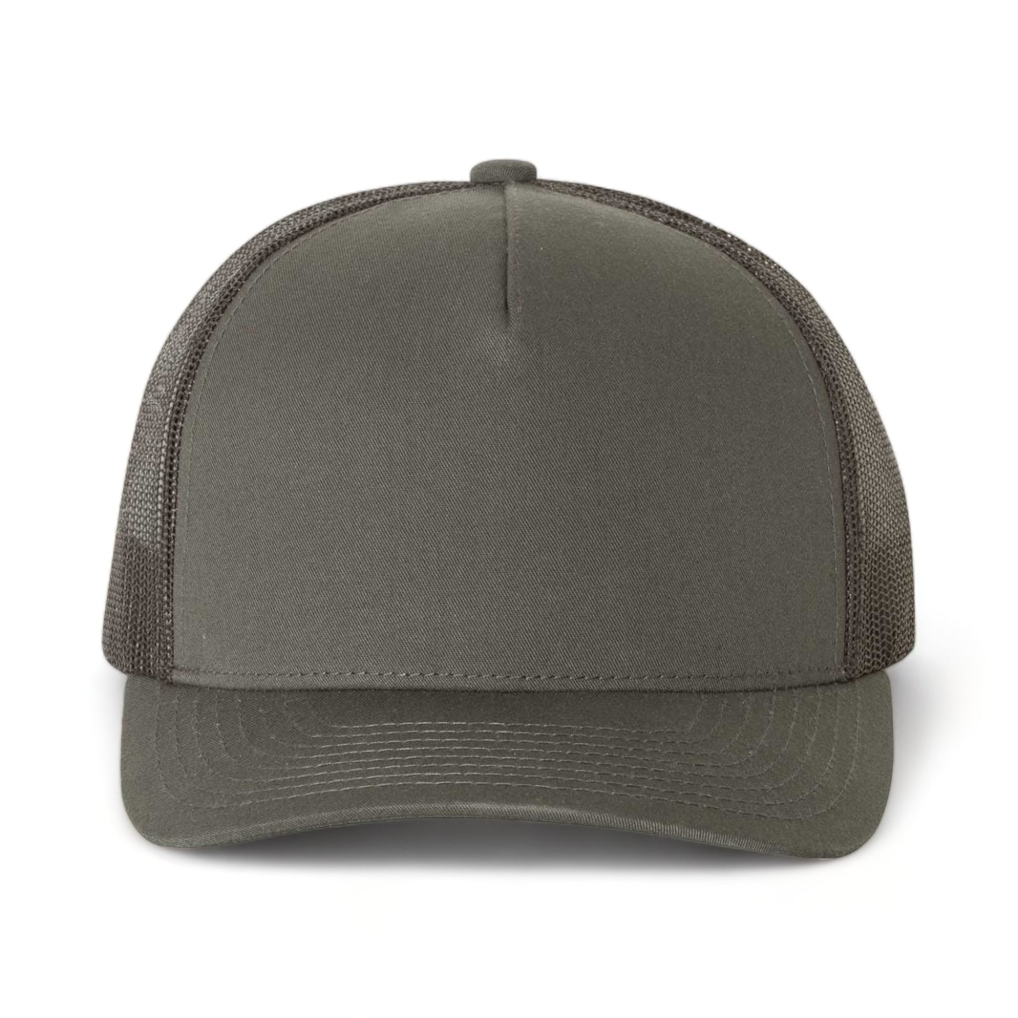Front view of YP Classics 6506 custom hat in charcoal