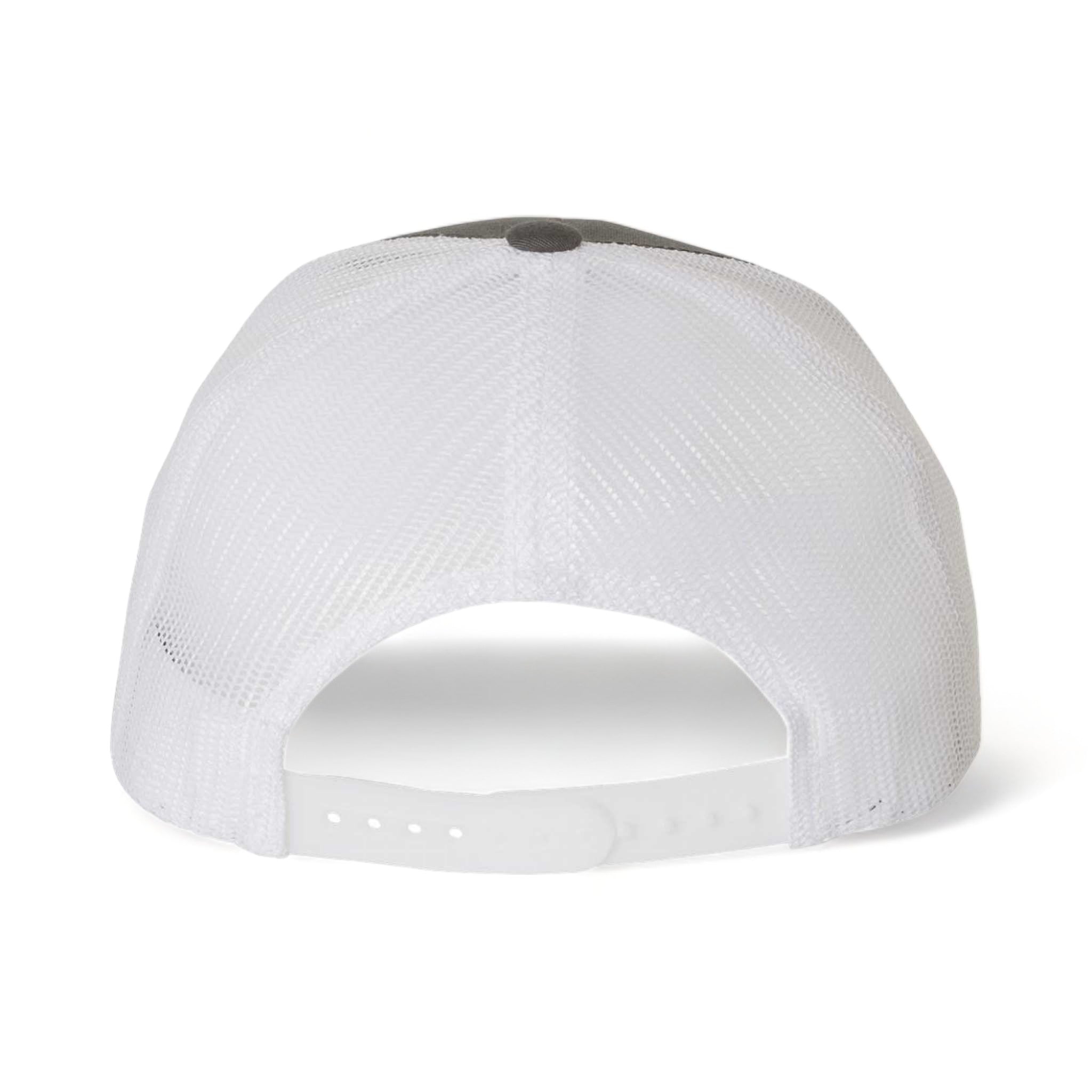 Back view of YP Classics 6506 custom hat in charcoal and white