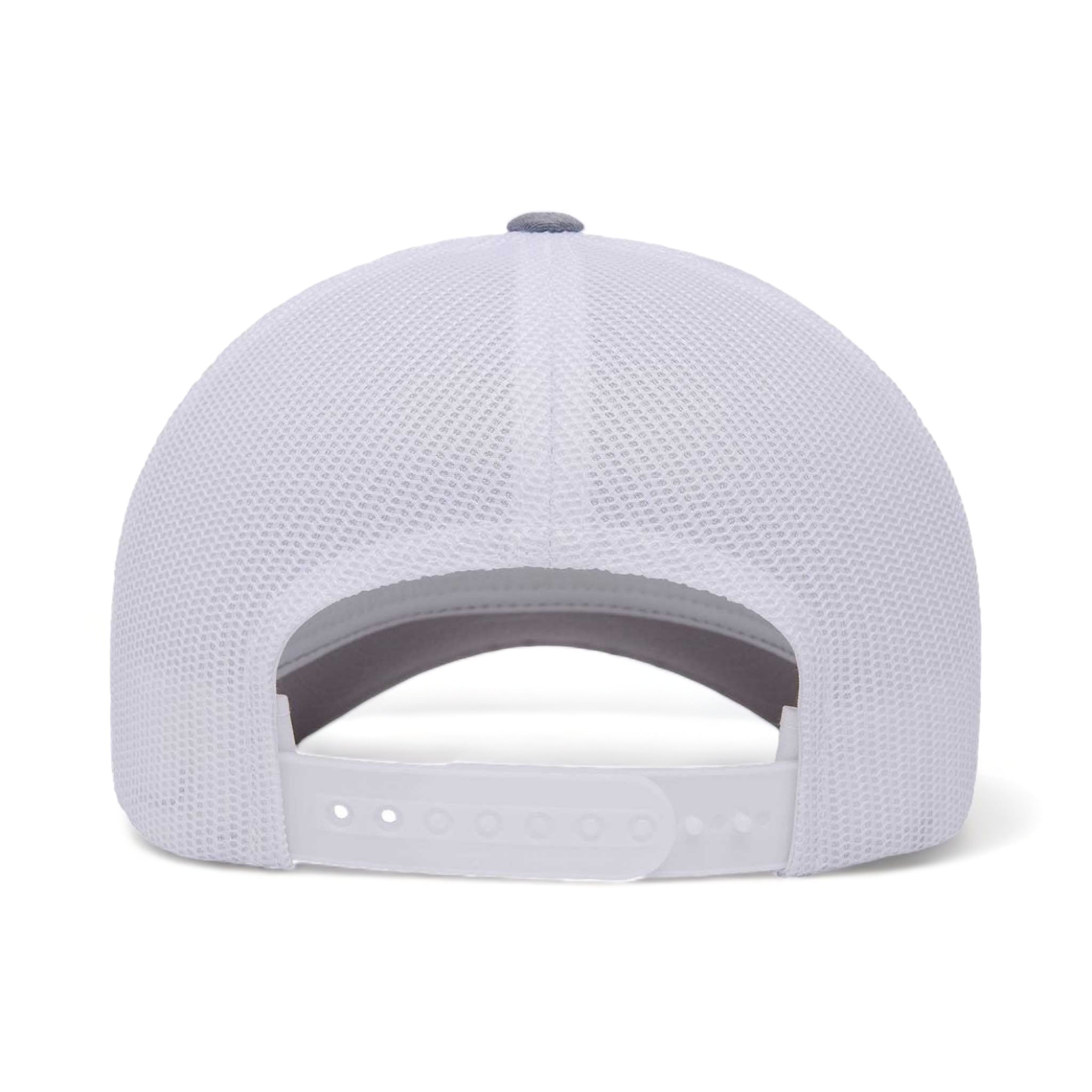 Back view of YP Classics 6506 custom hat in heather and white