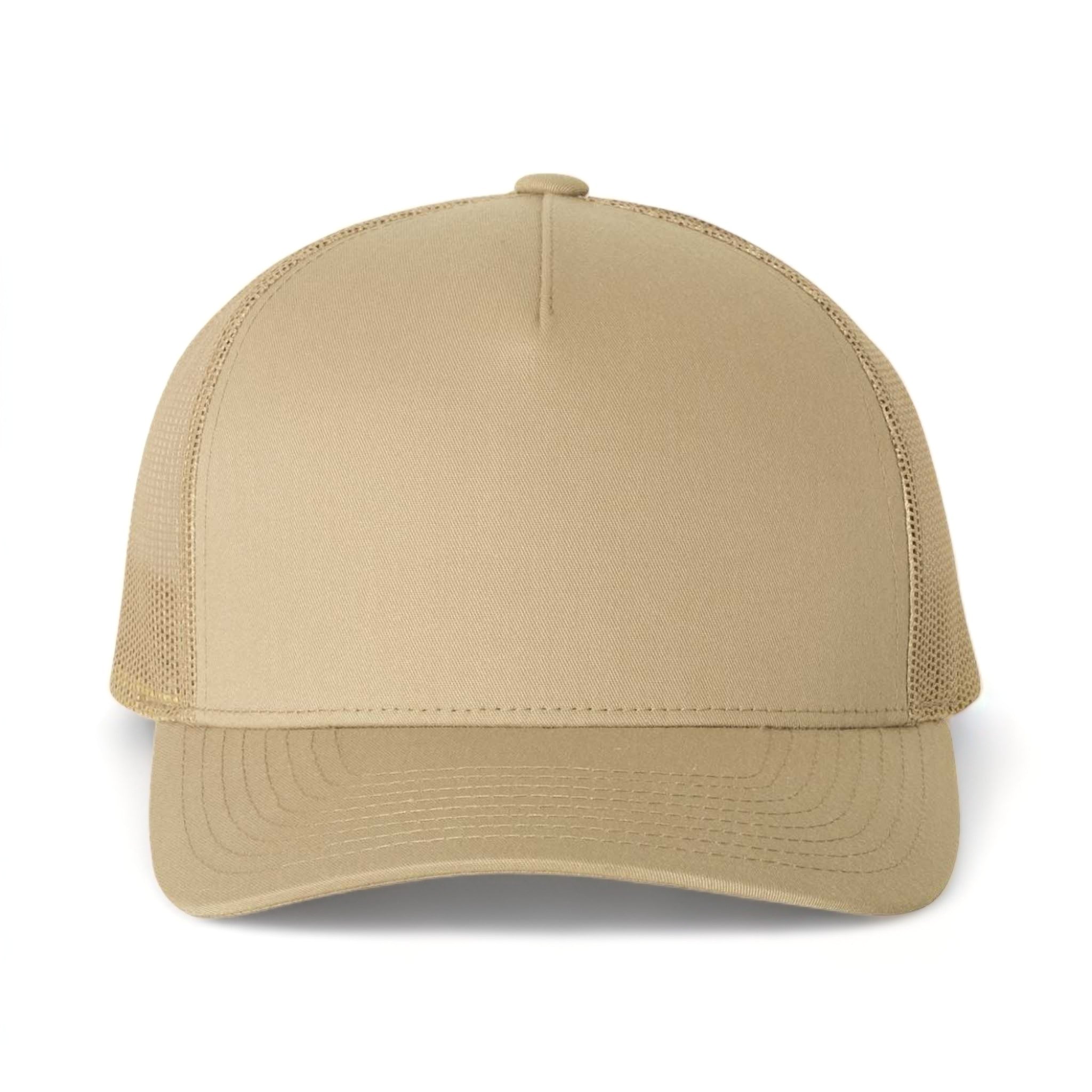 Front view of YP Classics 6506 custom hat in khaki