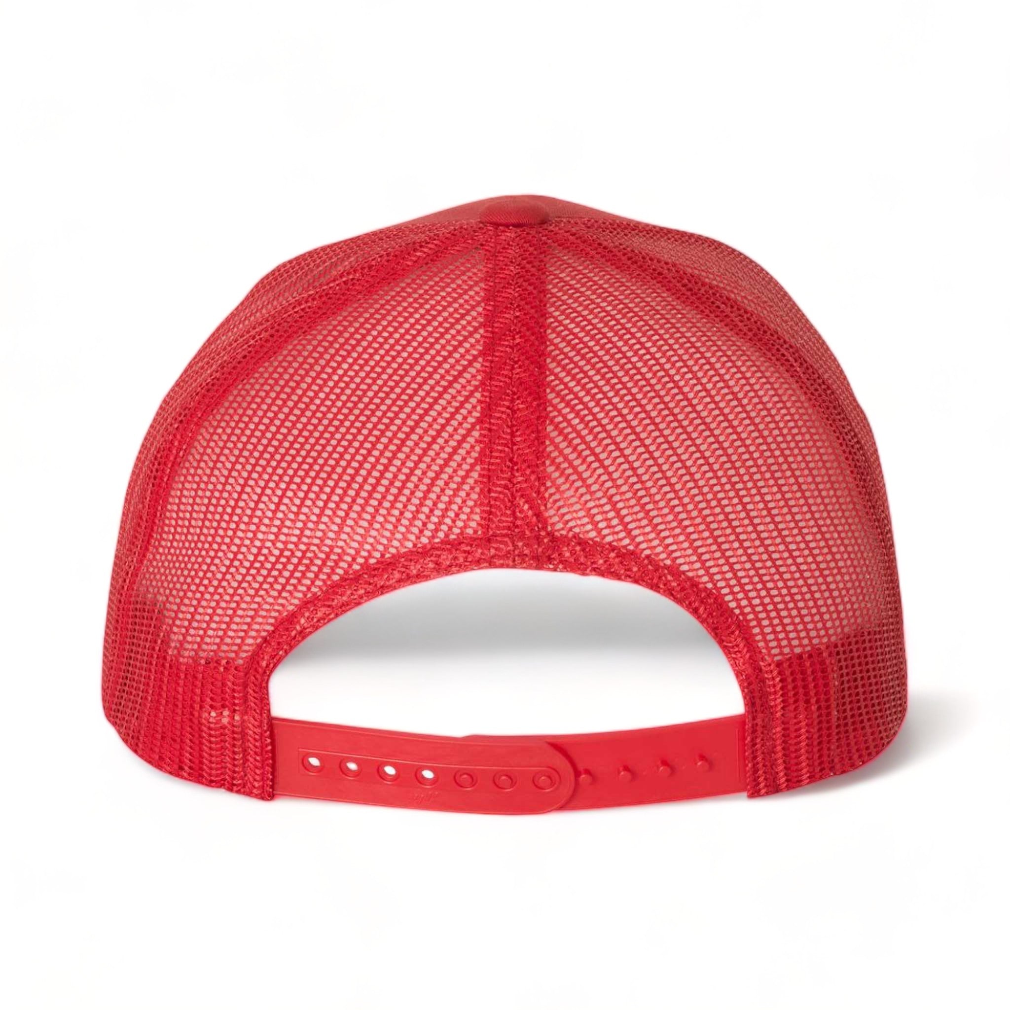 Back view of YP Classics 6506 custom hat in red