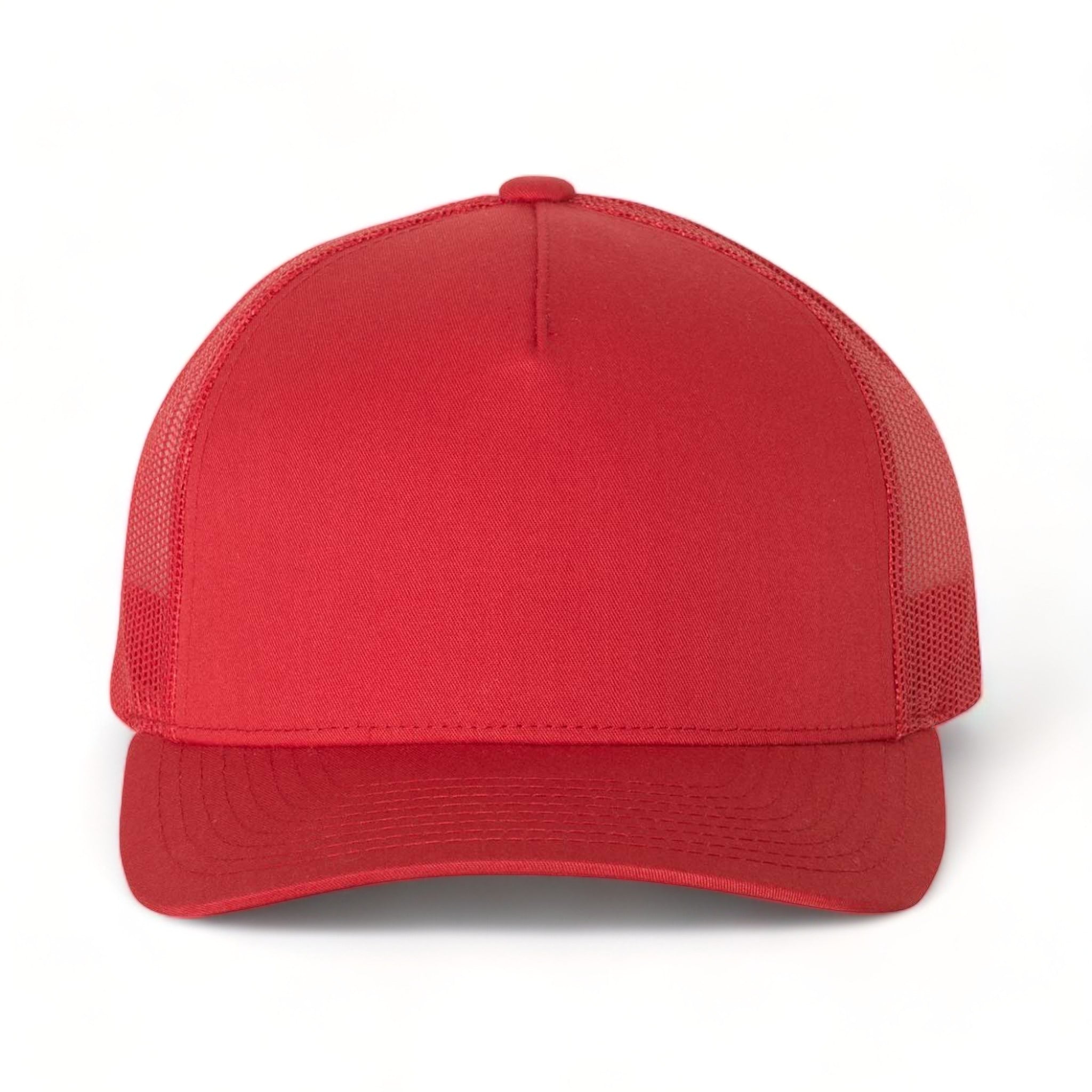Front view of YP Classics 6506 custom hat in red