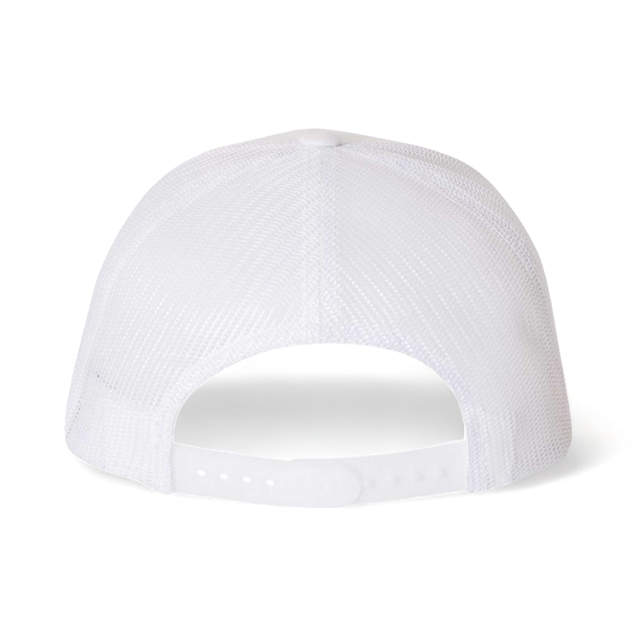 Back view of YP Classics 6506 custom hat in white