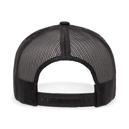 Back view of YP Classics 6506 custom hat in black