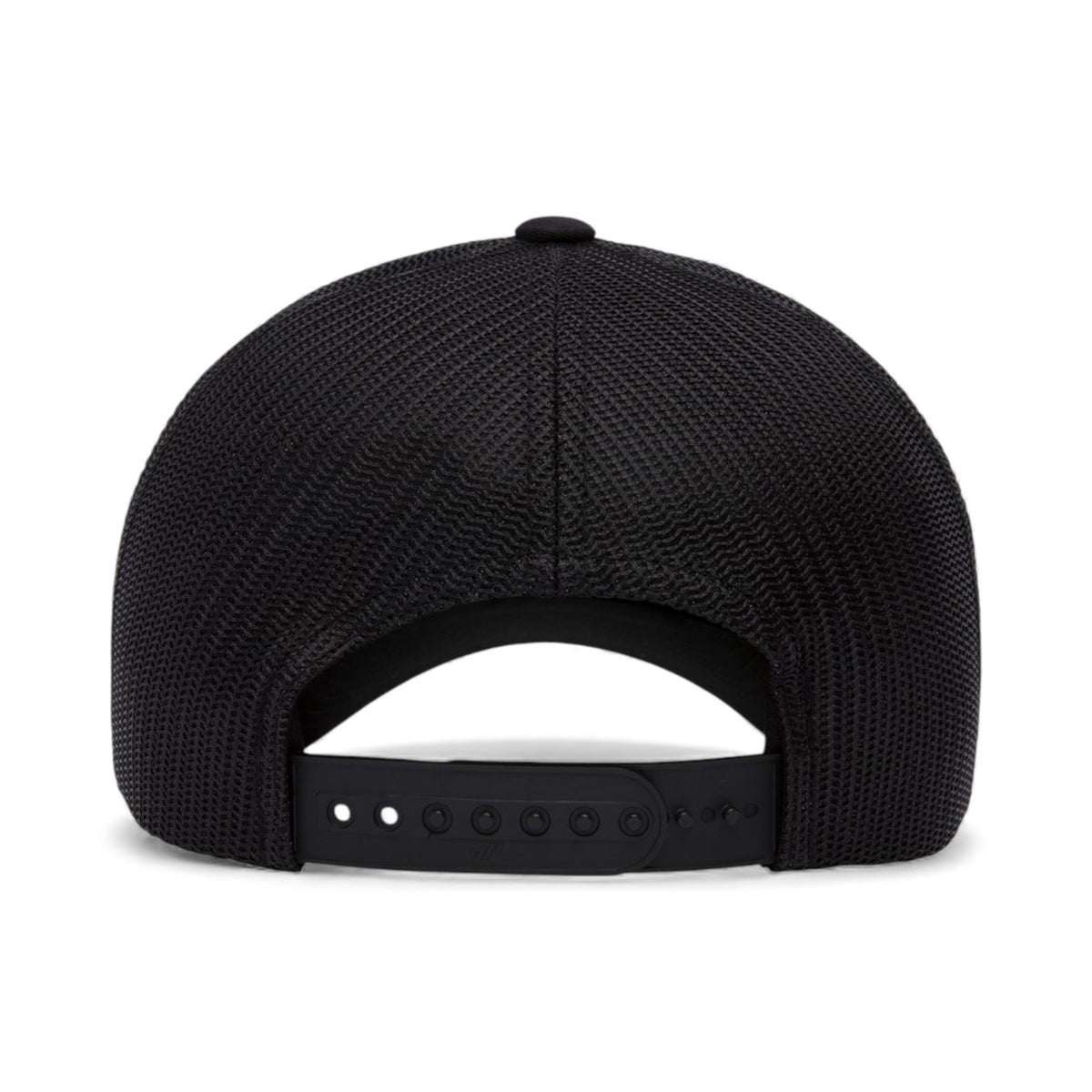 Back view of YP Classics 6601 custom hat in black