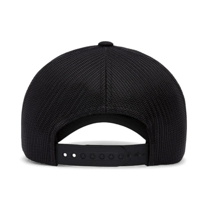 Back view of YP Classics 6601 custom hat in black