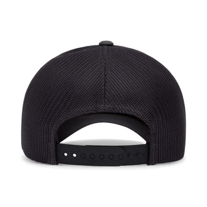 Back view of YP Classics 6601 custom hat in charcoal
