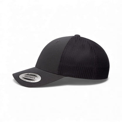Left side view of YP Classics 6601 custom hat in charcoal
