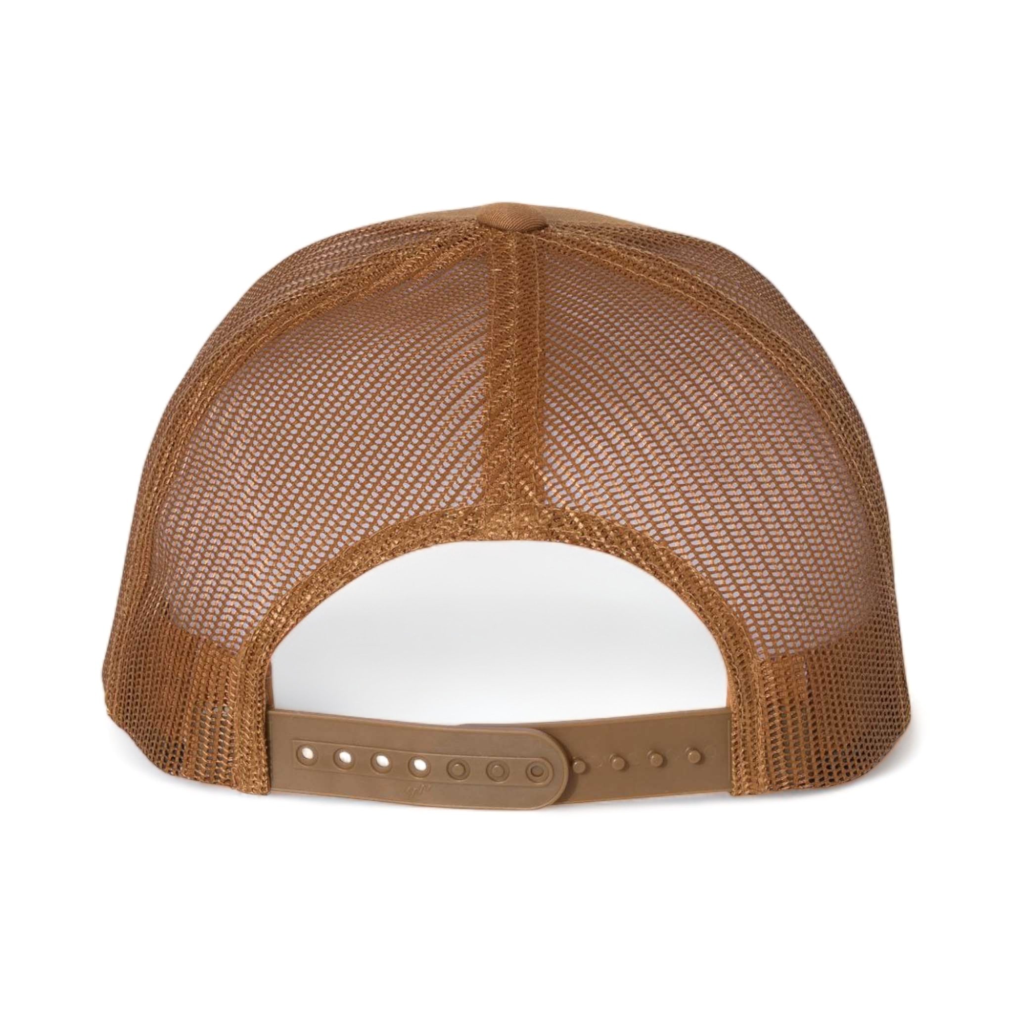 Back view of YP Classics 6606 custom hat in caramel