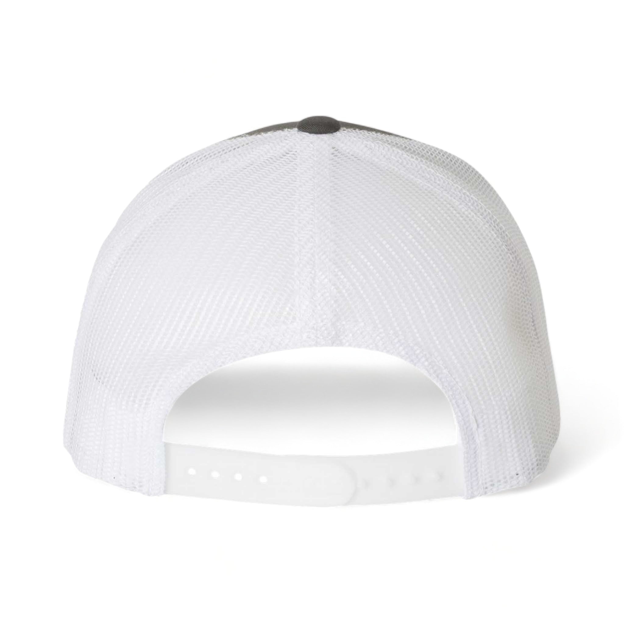 Back view of YP Classics 6606 custom hat in charcoal and white