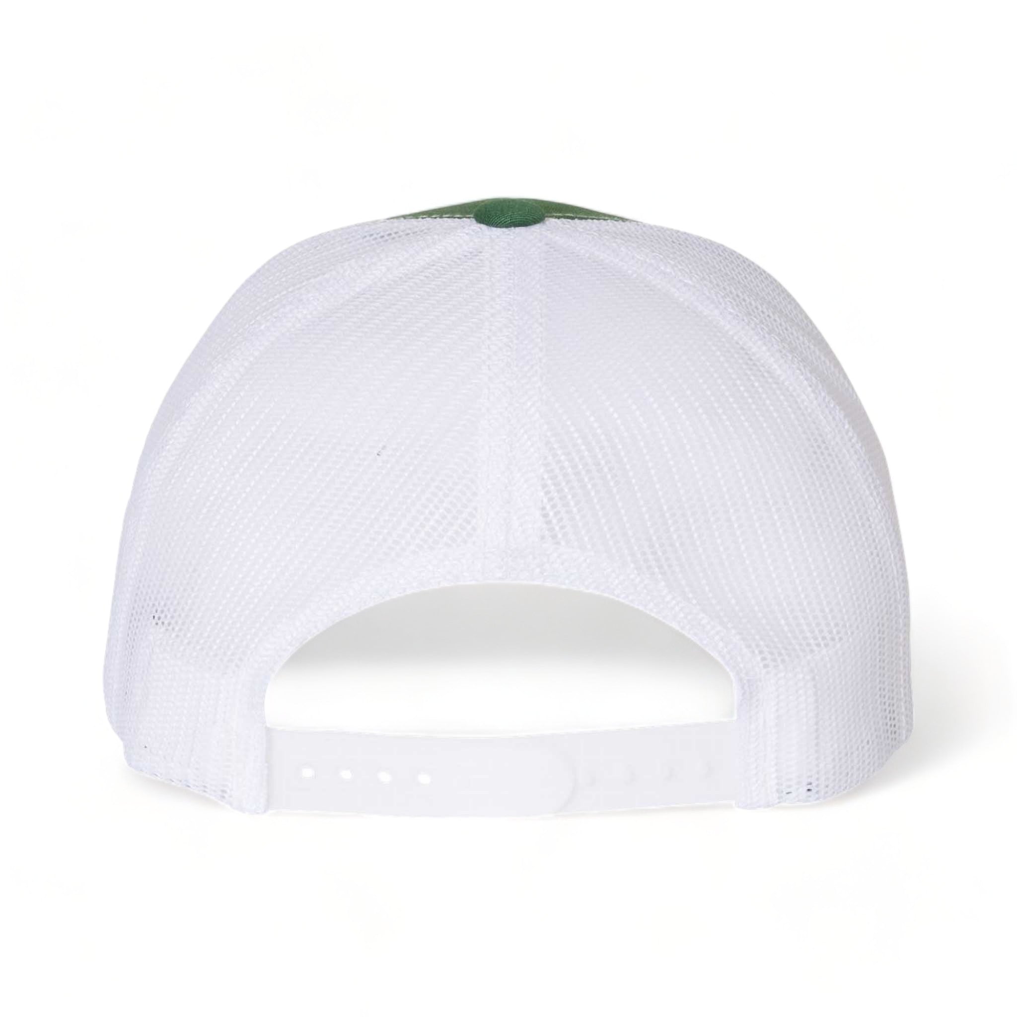 Back view of YP Classics 6606 custom hat in evergreen and white