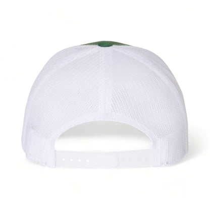 Back view of YP Classics 6606 custom hat in evergreen and white