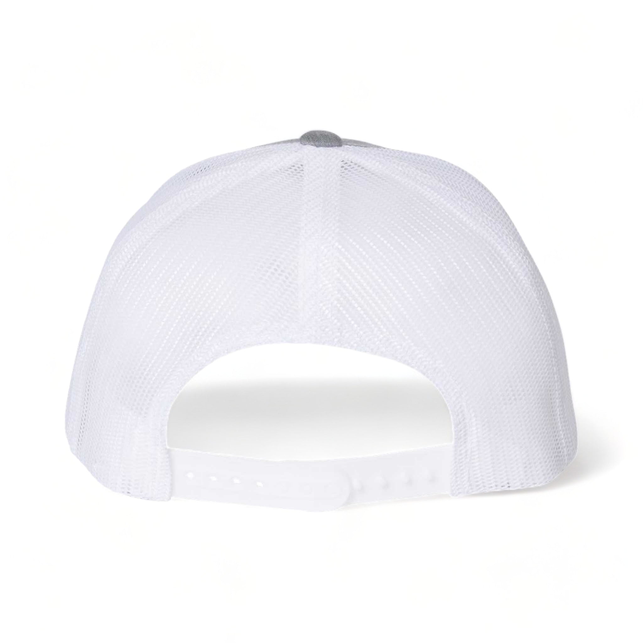 Back view of YP Classics 6606 custom hat in heather grey and white