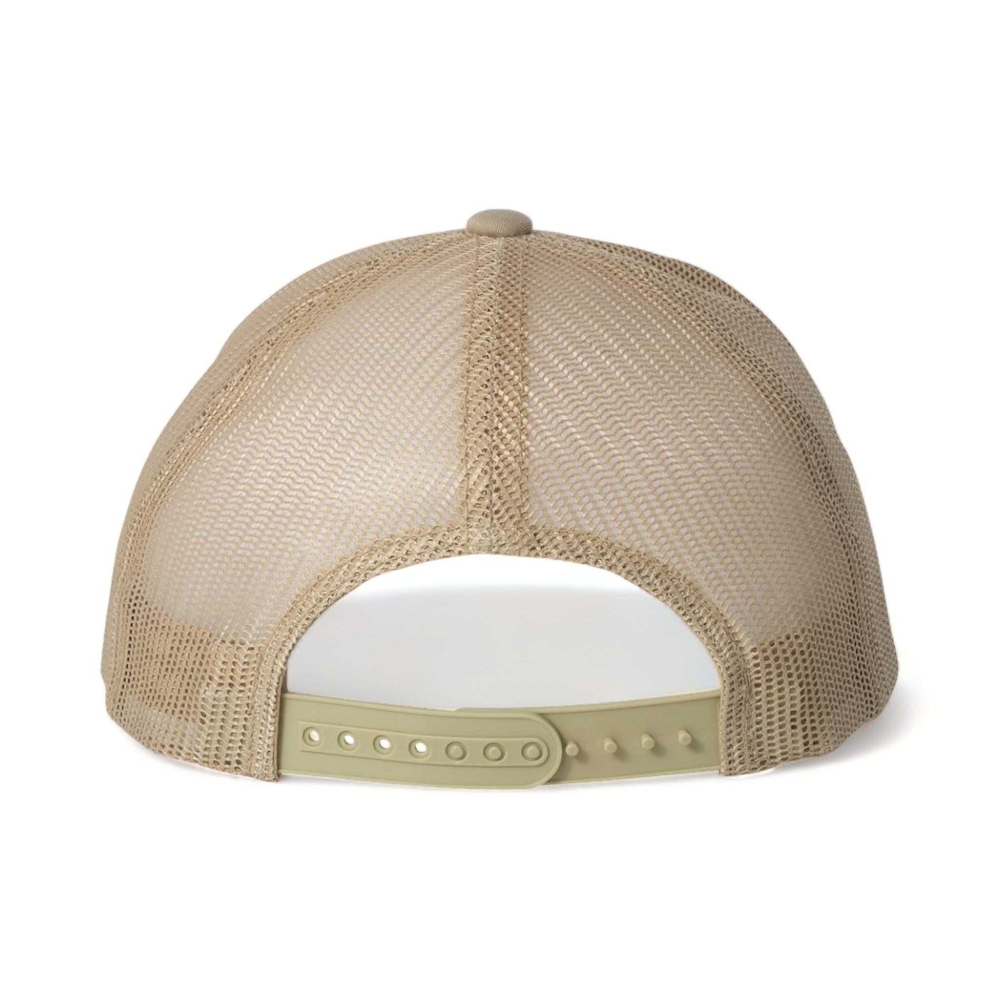 Back view of YP Classics 6606 custom hat in khaki