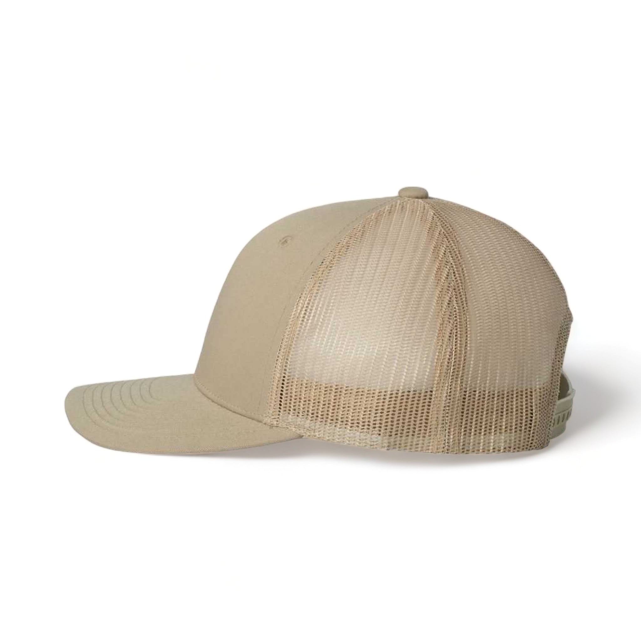 Side view of YP Classics 6606 custom hat in khaki