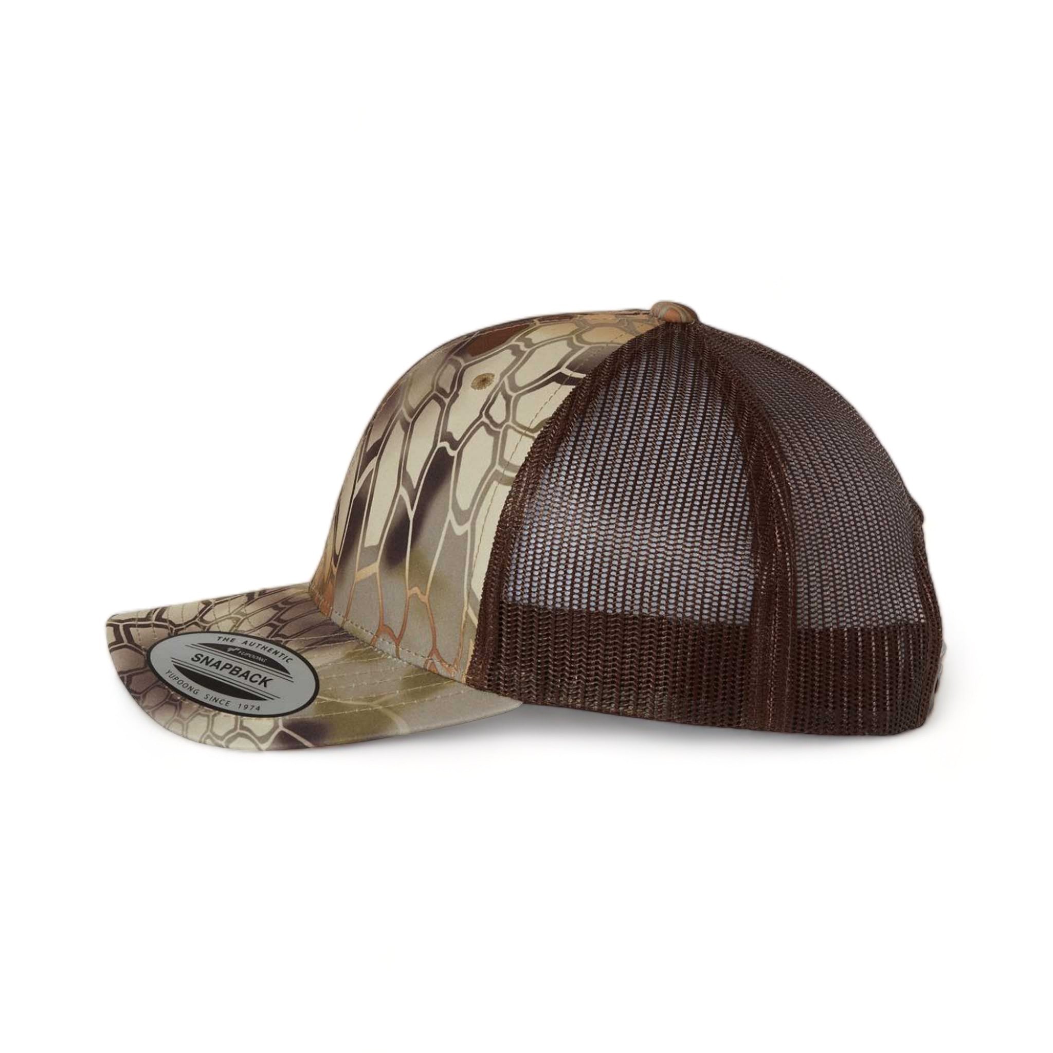 Side view of YP Classics 6606 custom hat in kryptek highlander