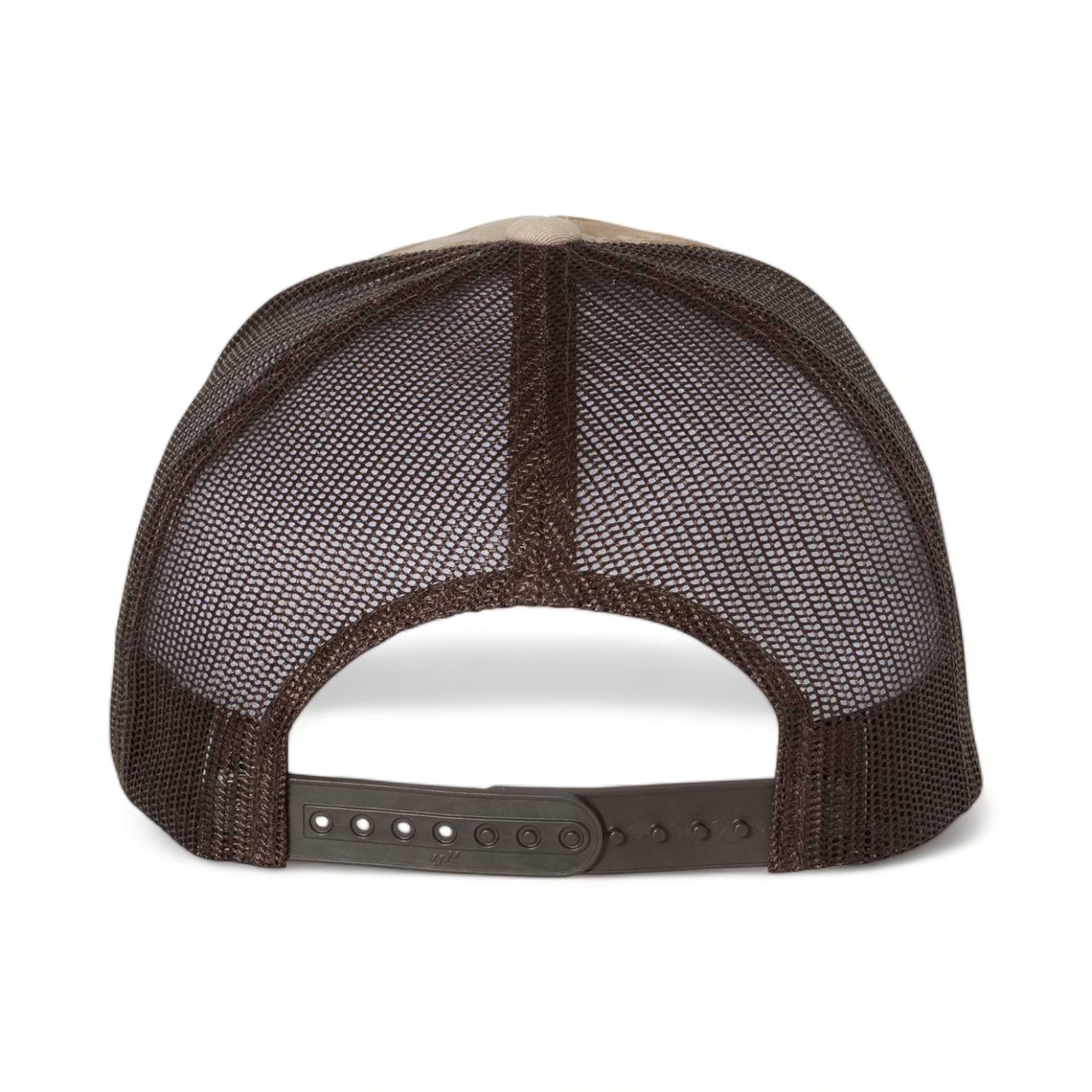 Back view of YP Classics 6606 custom hat in multicam arid and brown