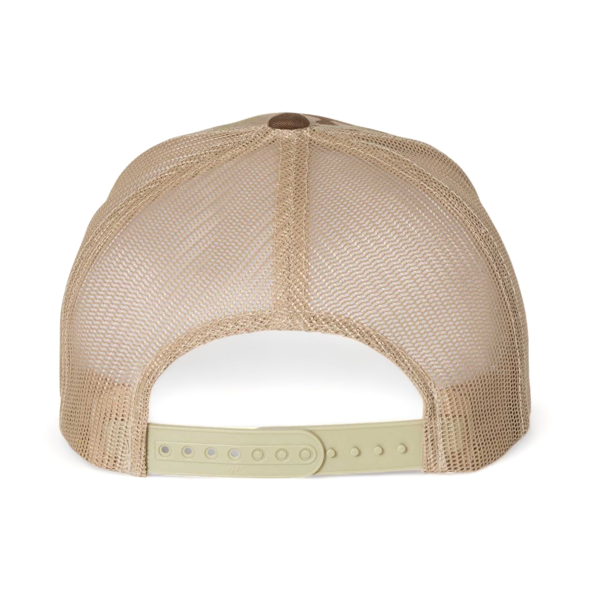 Back view of YP Classics 6606 custom hat in multicam arid and tan
