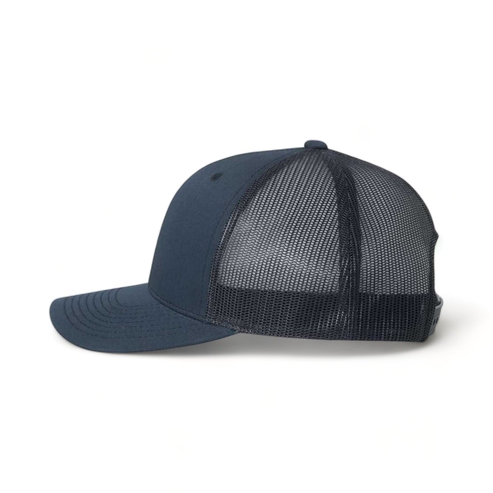 Side view of YP Classics 6606 custom hat in navy