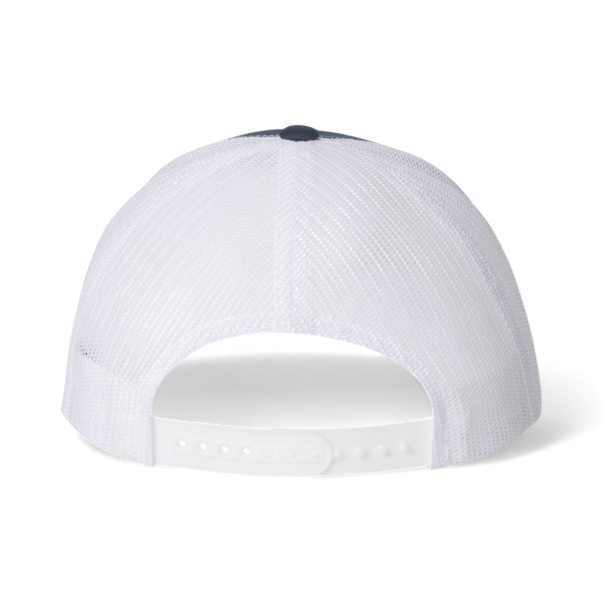 Back view of YP Classics 6606 custom hat in navy and white