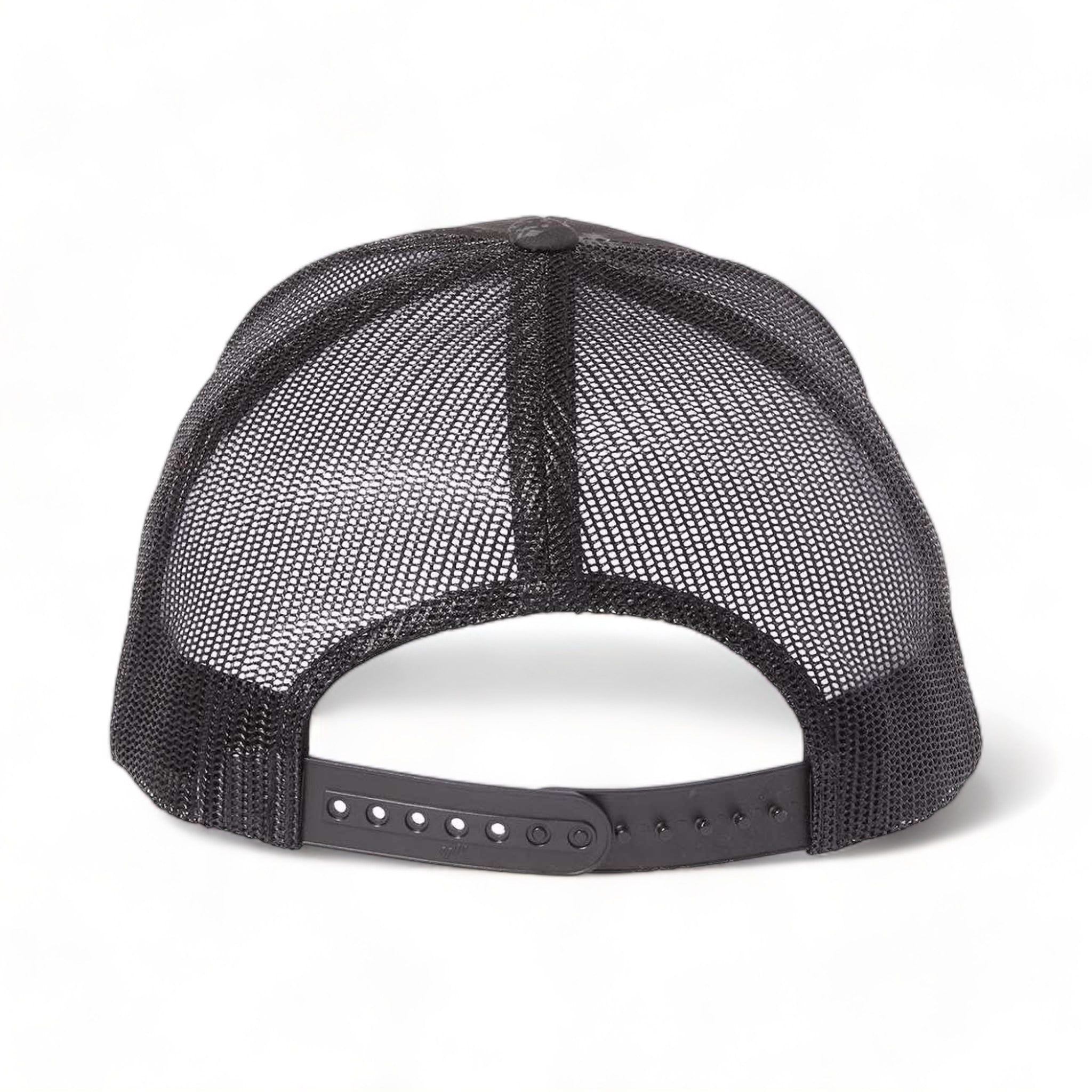 Back view of YP Classics 6606 custom hat in poseidon black