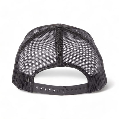 Back view of YP Classics 6606 custom hat in poseidon black