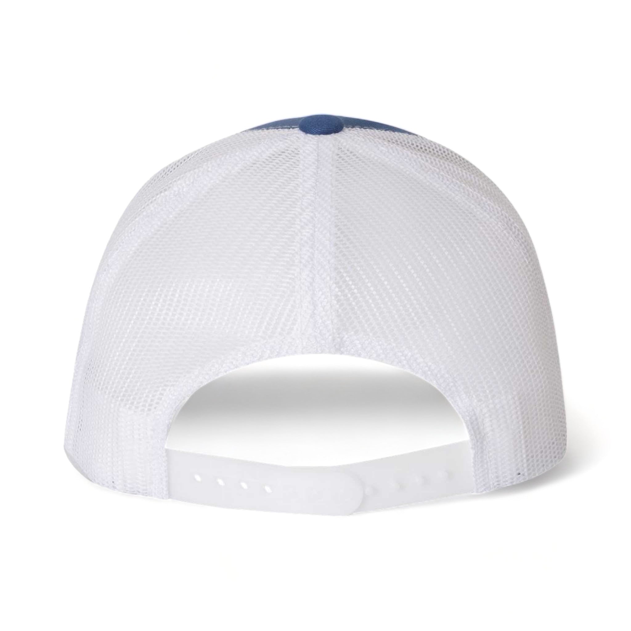 Back view of YP Classics 6606 custom hat in royal and white