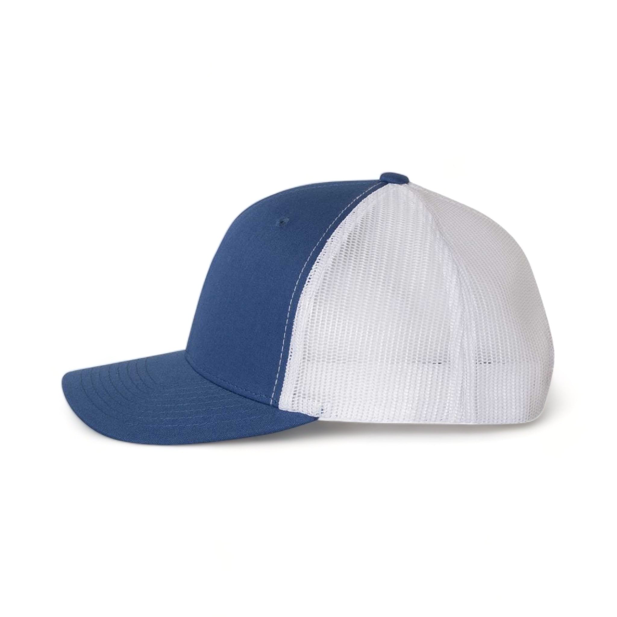 Side view of YP Classics 6606 custom hat in royal and white
