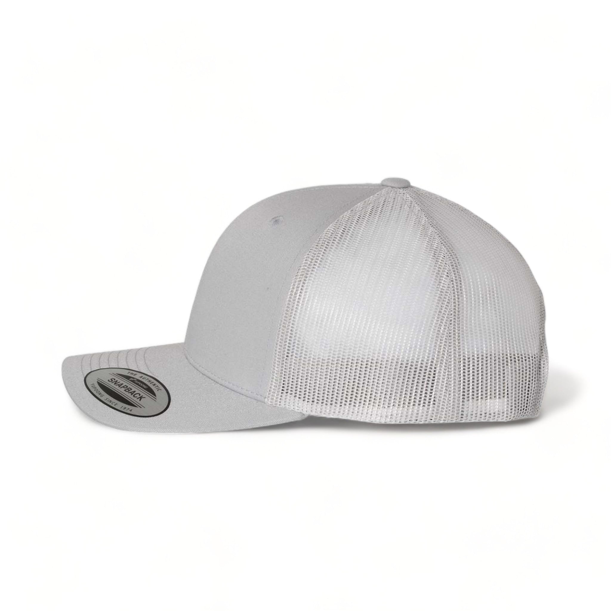 Side view of YP Classics 6606 custom hat in silver