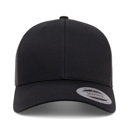 Front view of YP Classics 6606 custom hat in black