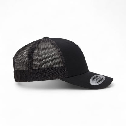 Right side view of YP Classics 6606 custom hat in black
