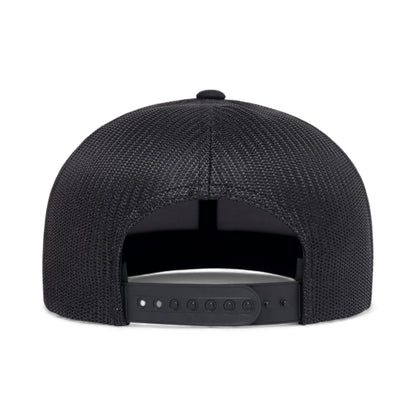 Back view of YP Classics 6609 custom hat in black