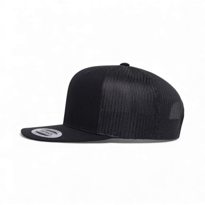 Left side view of YP Classics 6609 custom hat in black