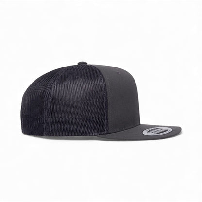 Right side view of YP Classics 6609 custom hat in charcoal