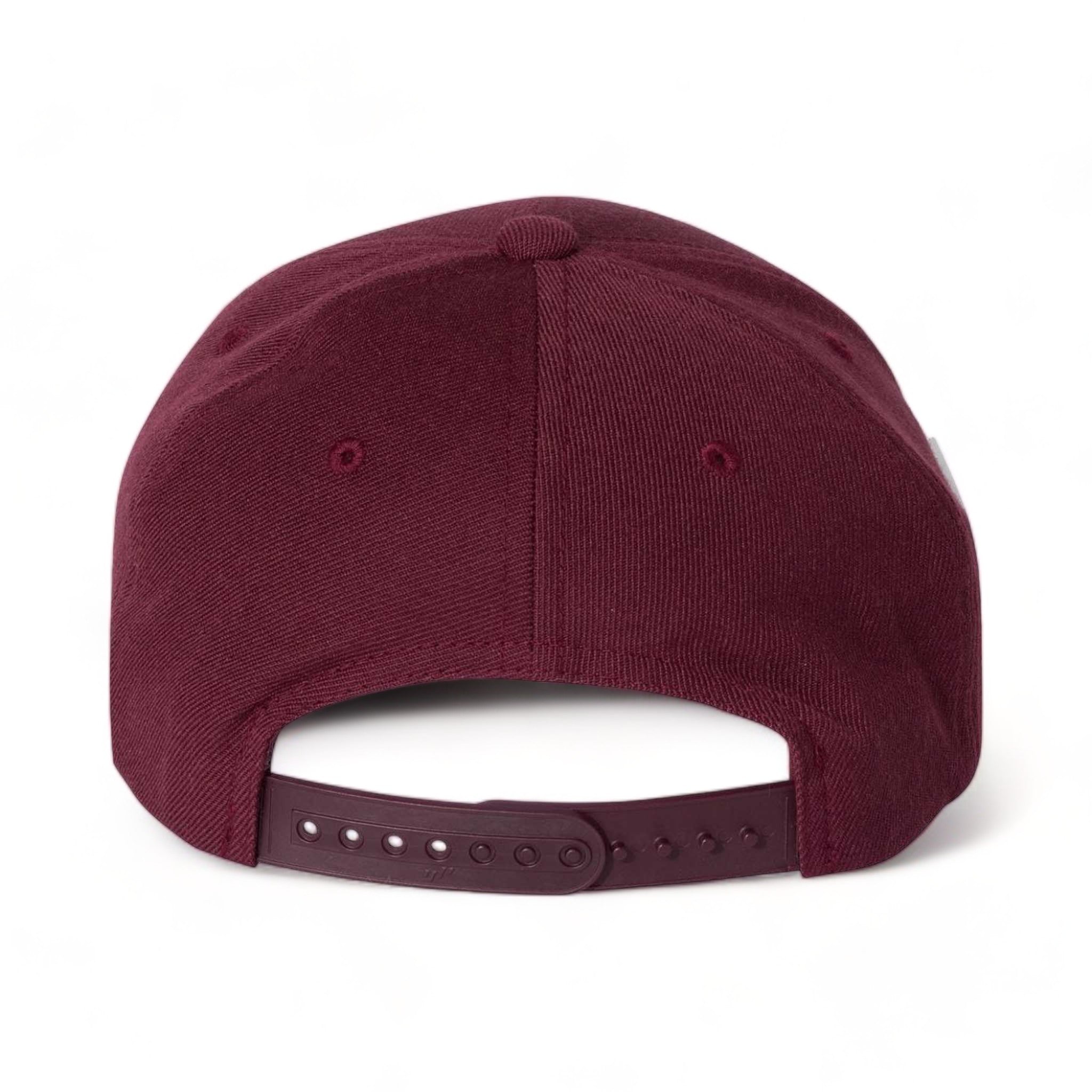 Back view of YP Classics 6789M custom hat in maroon