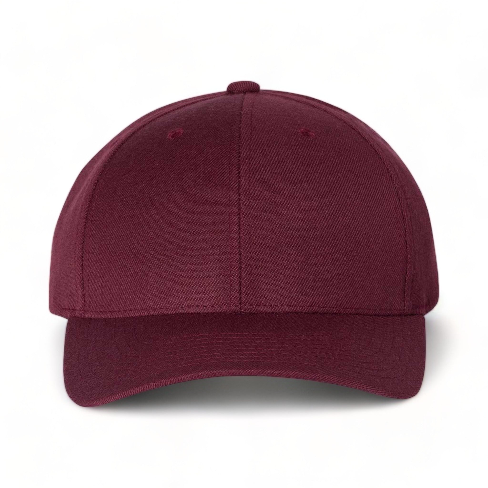 Front view of YP Classics 6789M custom hat in maroon