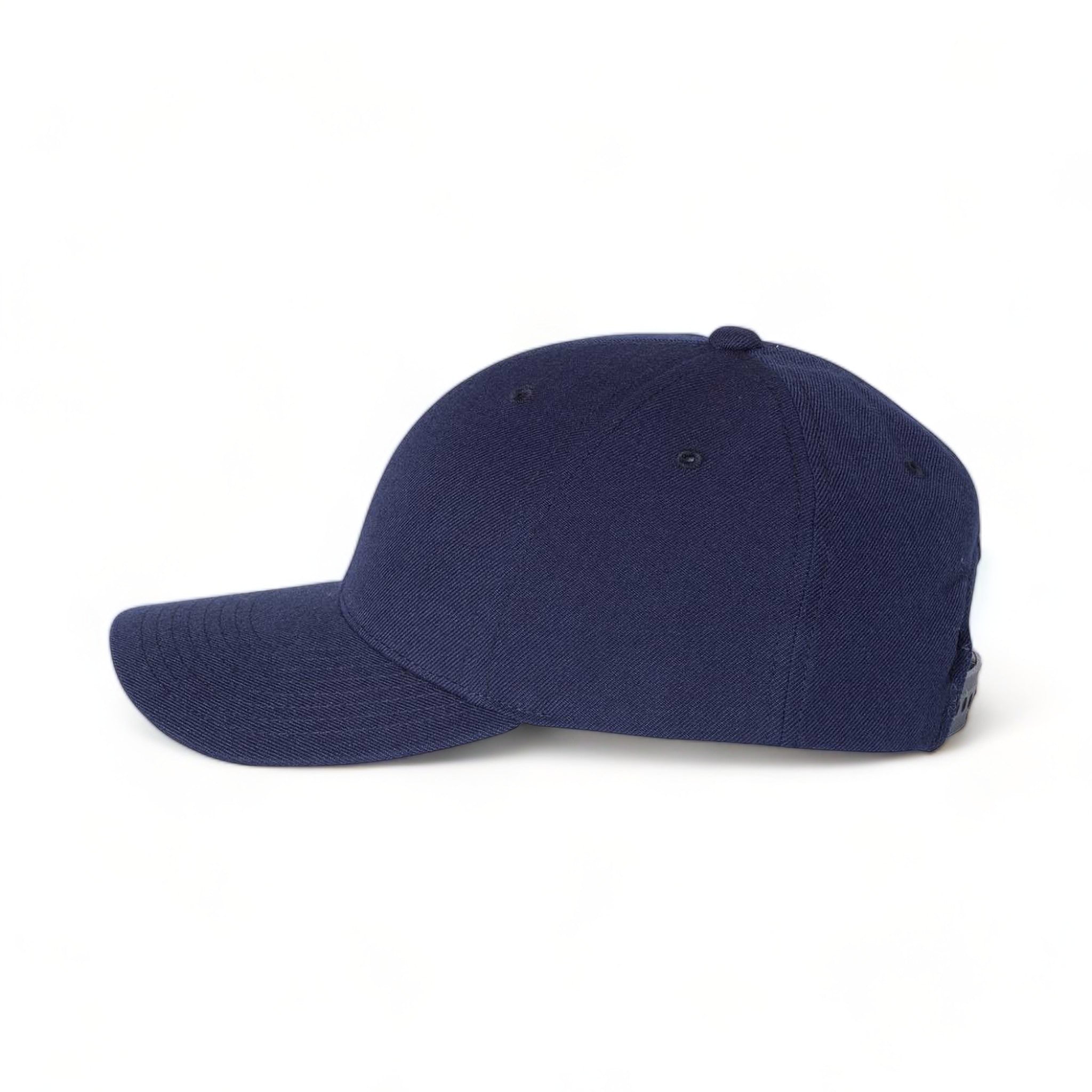 Side view of YP Classics 6789M custom hat in navy