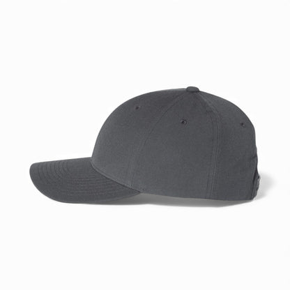 Left side view of YP Classics 6789M custom hat in dark grey