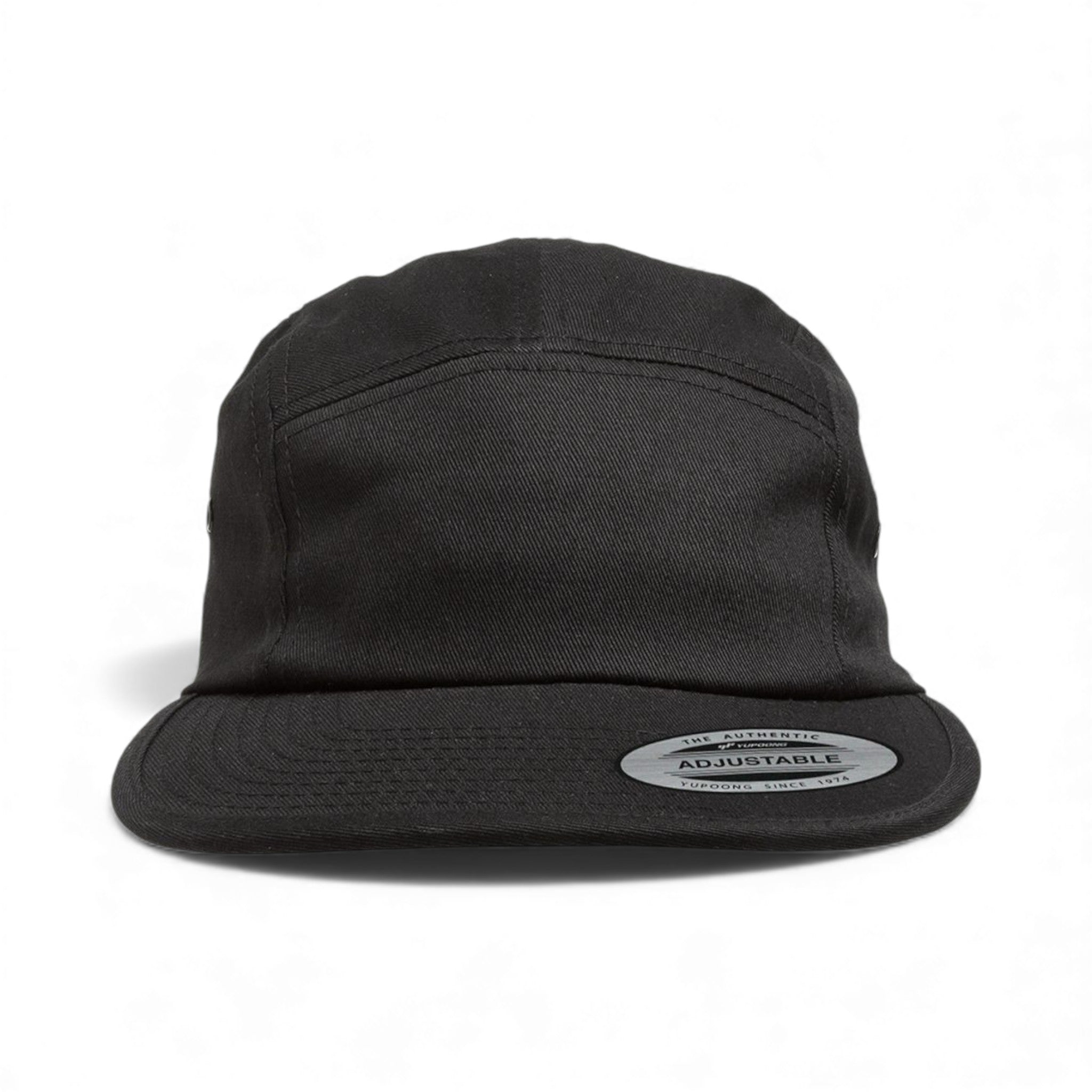 Front view of YP Classics 7005 custom hat in black