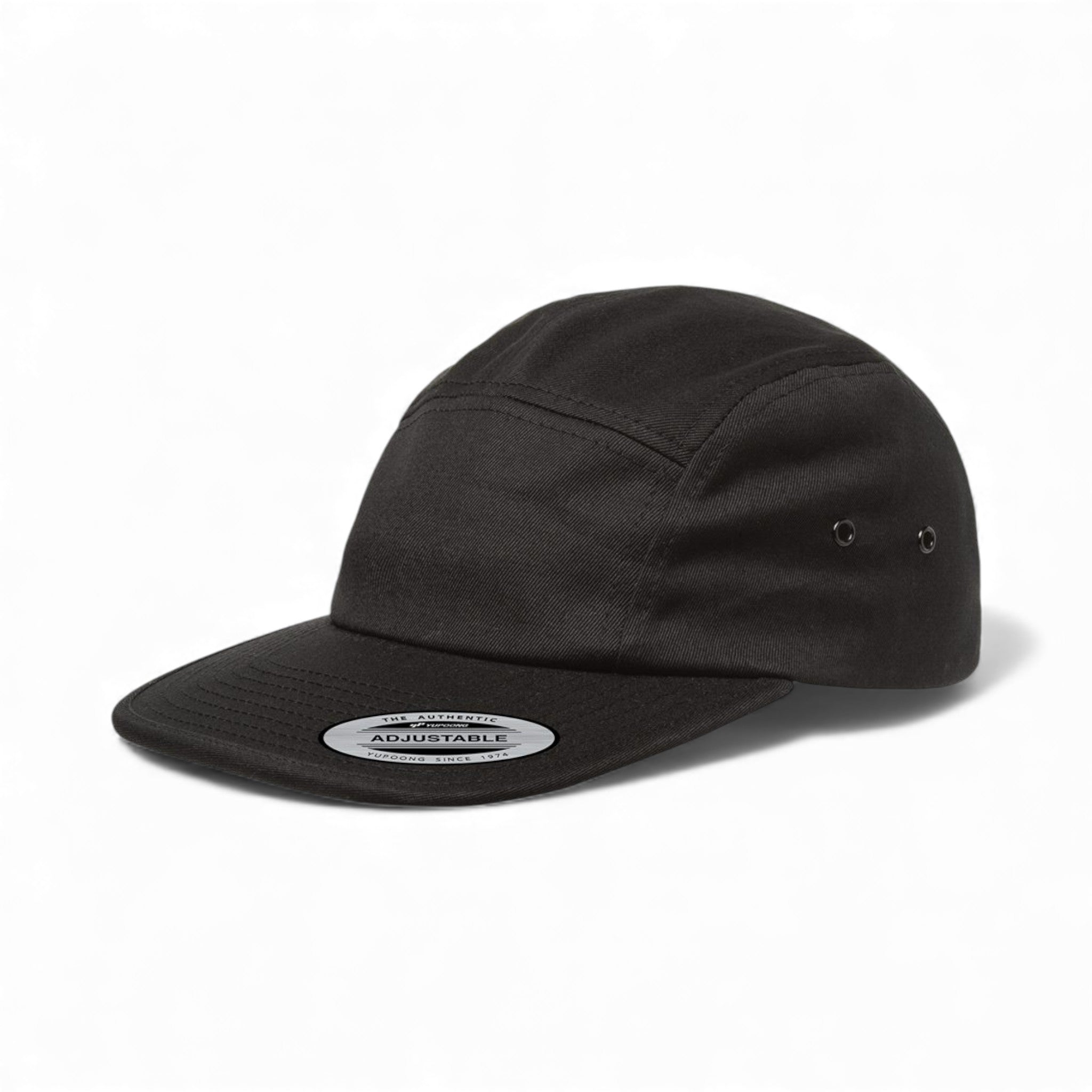 Left side view of YP Classics 7005 custom hat in black