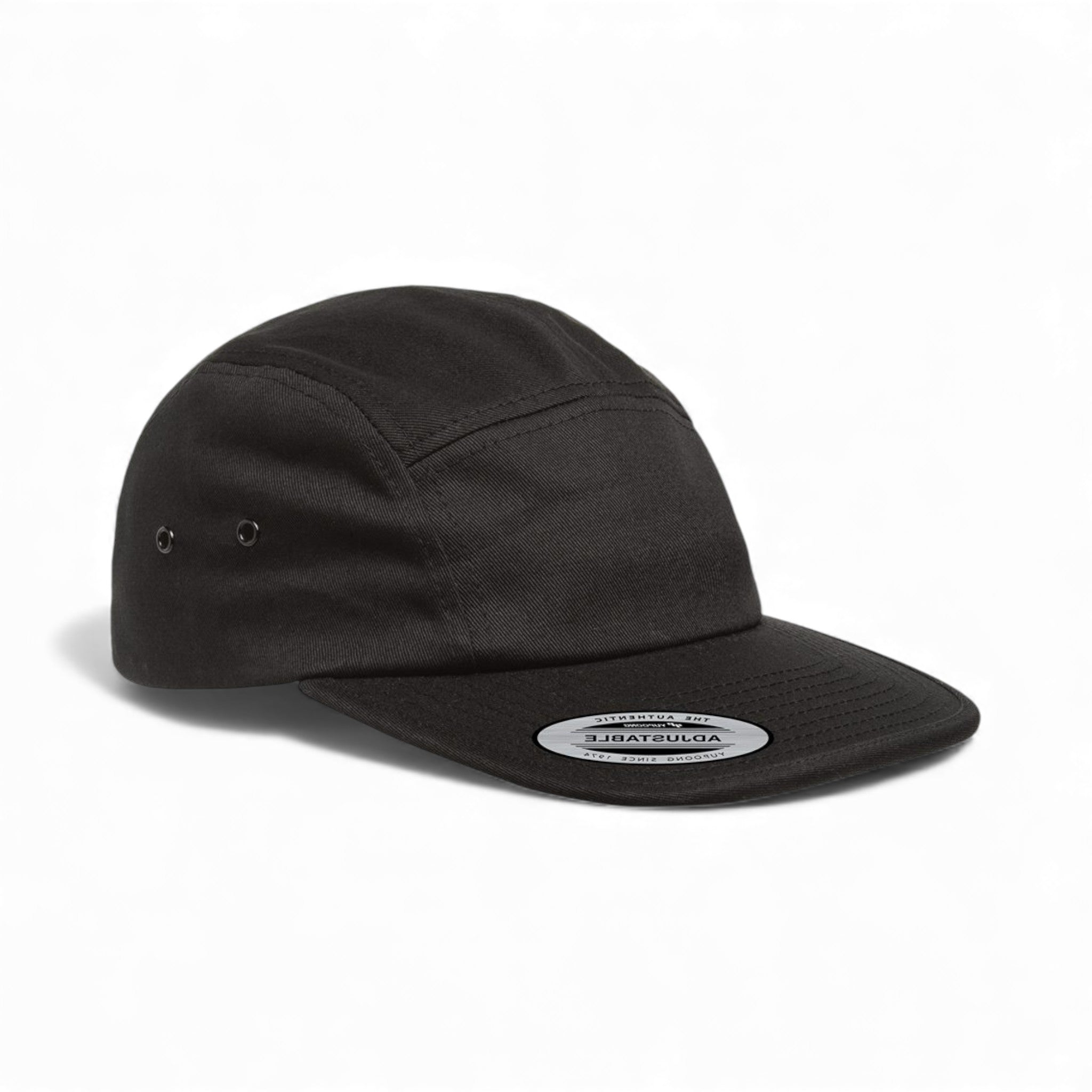 Right side view of YP Classics 7005 custom hat in black