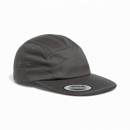 Right side view of YP Classics 7005 custom hat in dark grey