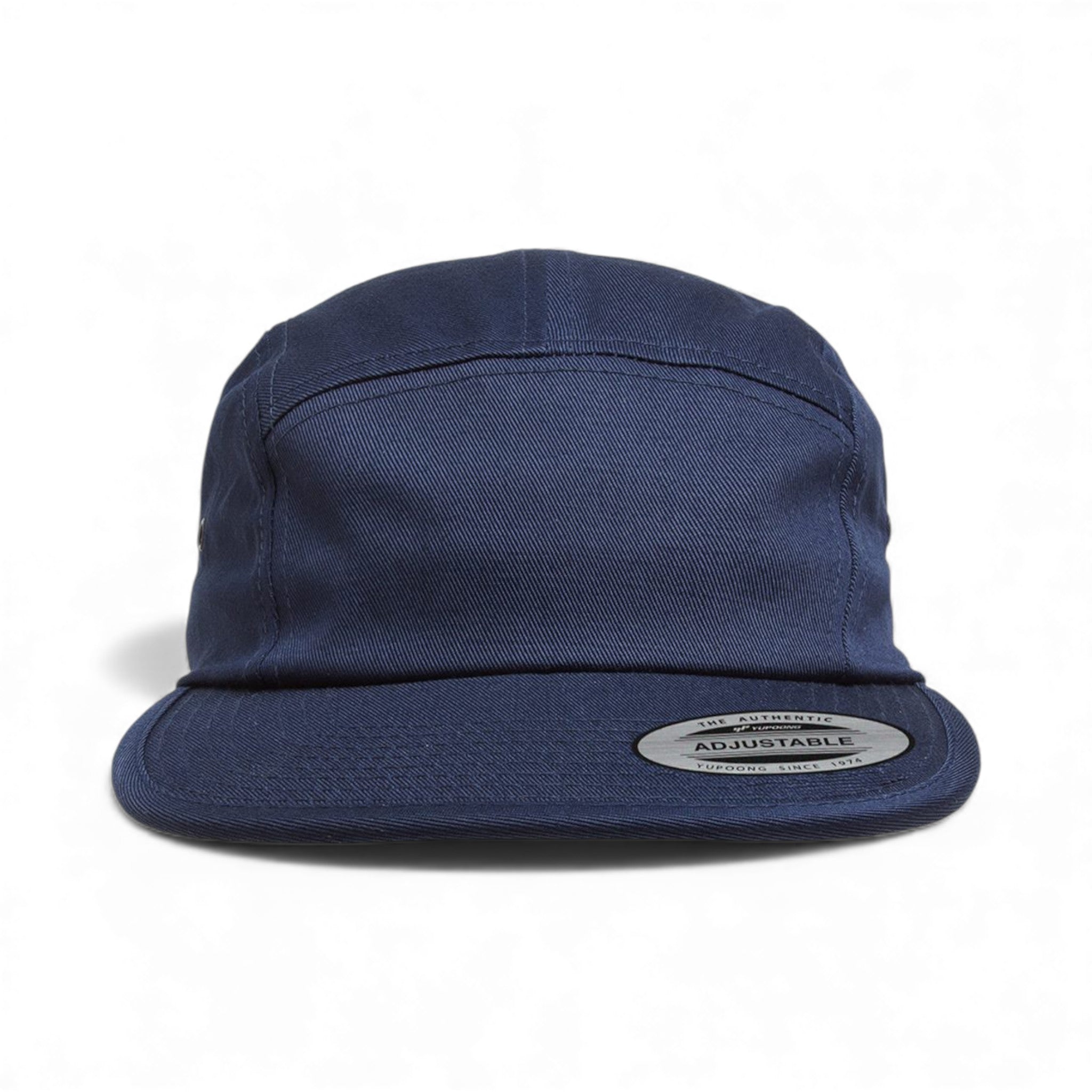 Front view of YP Classics 7005 custom hat in navy