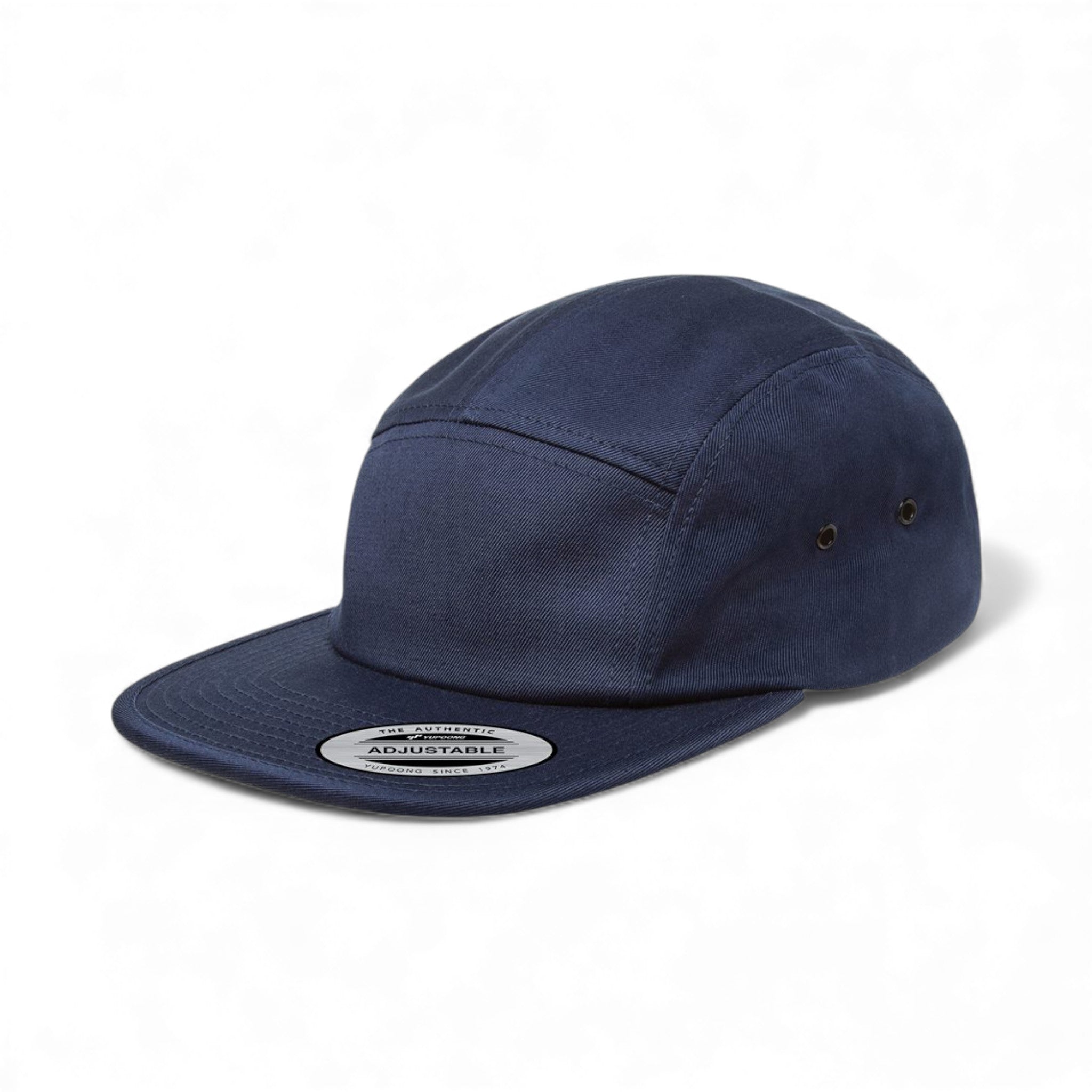 Left side view of YP Classics 7005 custom hat in navy