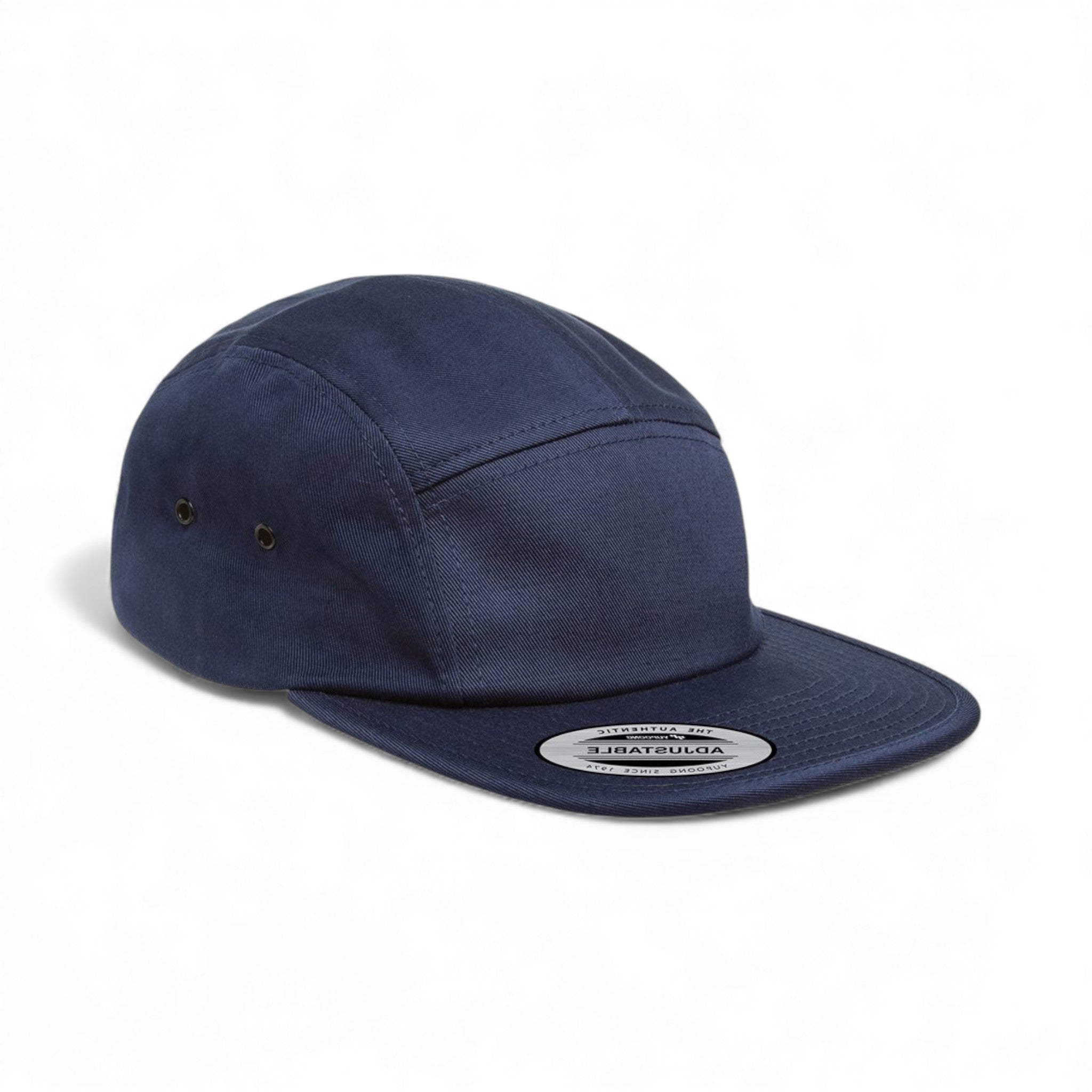 Right side view of YP Classics 7005 custom hat in navy